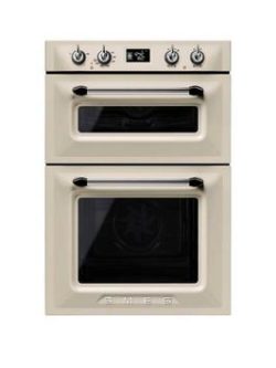 Smeg Dosf6920P 60Cm Built-In Double Electric Oven - Cream